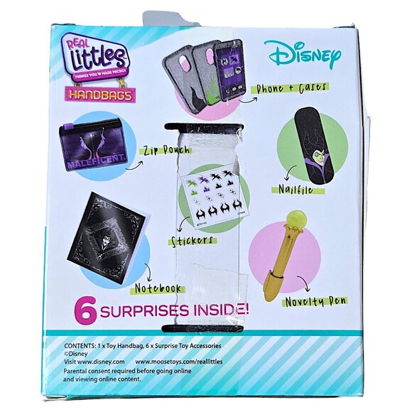Real Littles Disney “Sleeping Beauty” Maleficent Mini Handbag Stationery Set, S7 - Picture 5 of 6